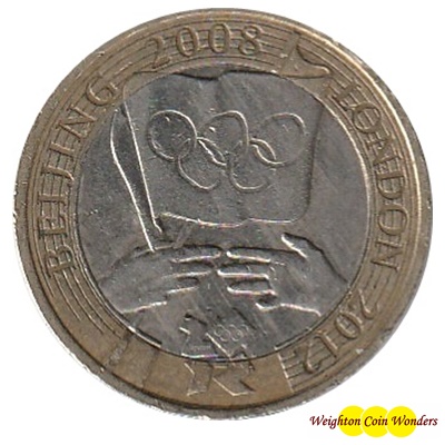 2008 £2 Coin - Olympic Games Handover Ceremony